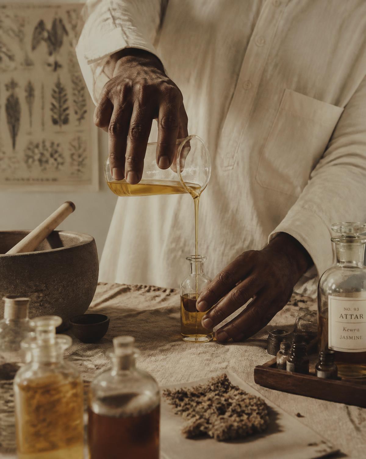 Hand-crafted apothecary vessel